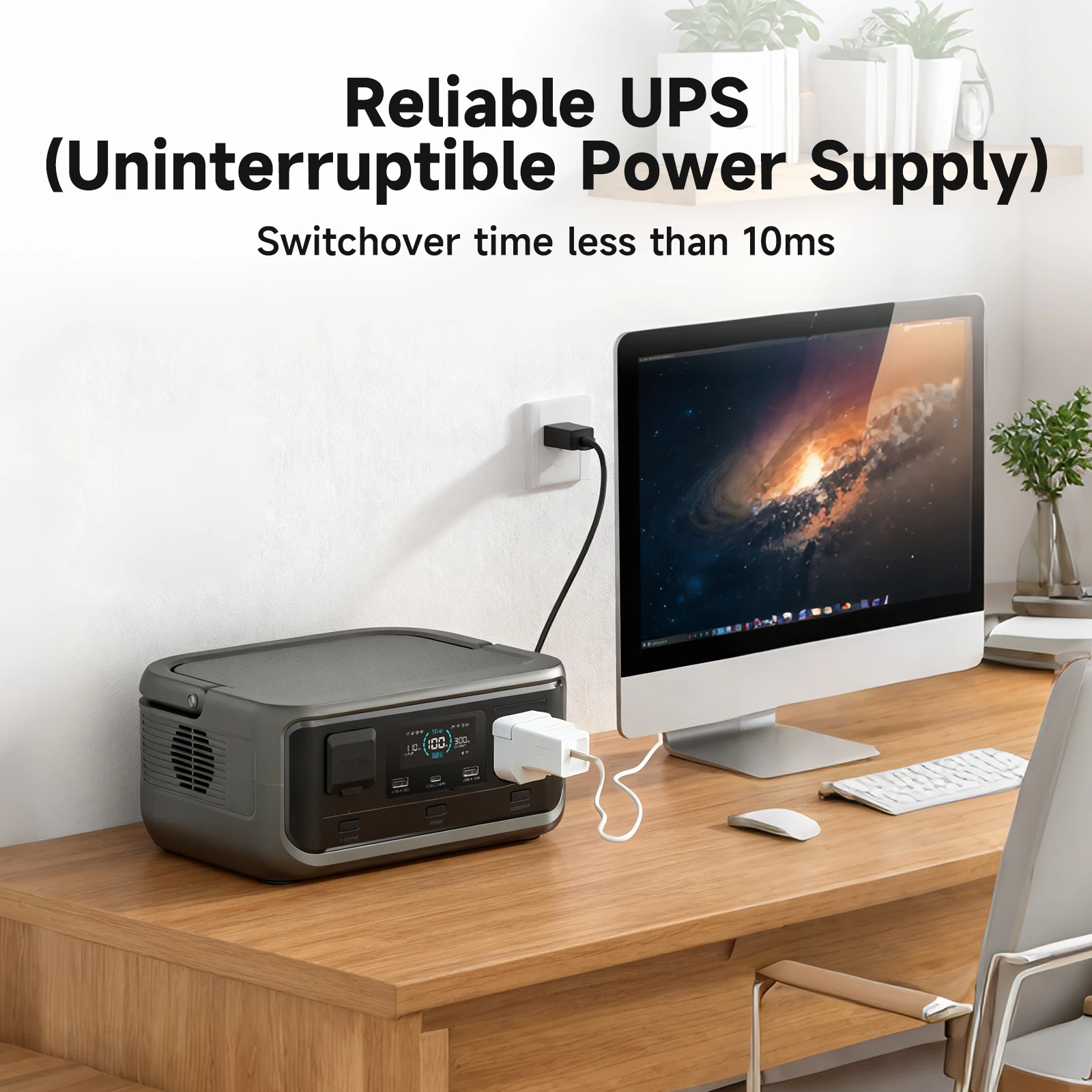 ALLPOWERS VOLIX P300 draagbare krachtcentrale 256 Wh LiFePO4-batterij 300 W (piek 600 W) AC-uitgang voor buiten kamperen reizen thuisgebruik - Afbeelding 5