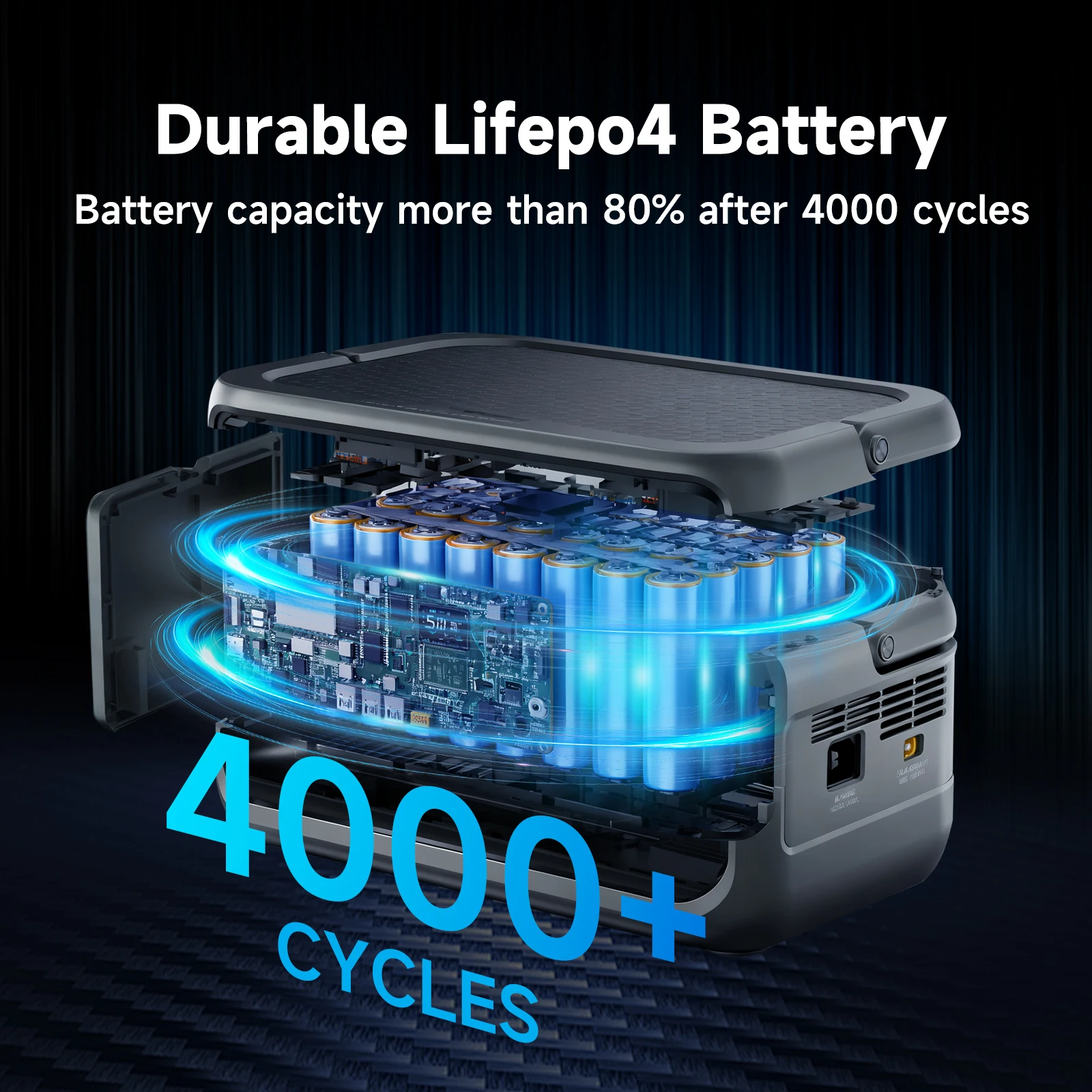 ALLPOWERS VOLIX P300 draagbare krachtcentrale 256 Wh LiFePO4-batterij 300 W (piek 600 W) AC-uitgang voor buiten kamperen reizen thuisgebruik - Afbeelding 6