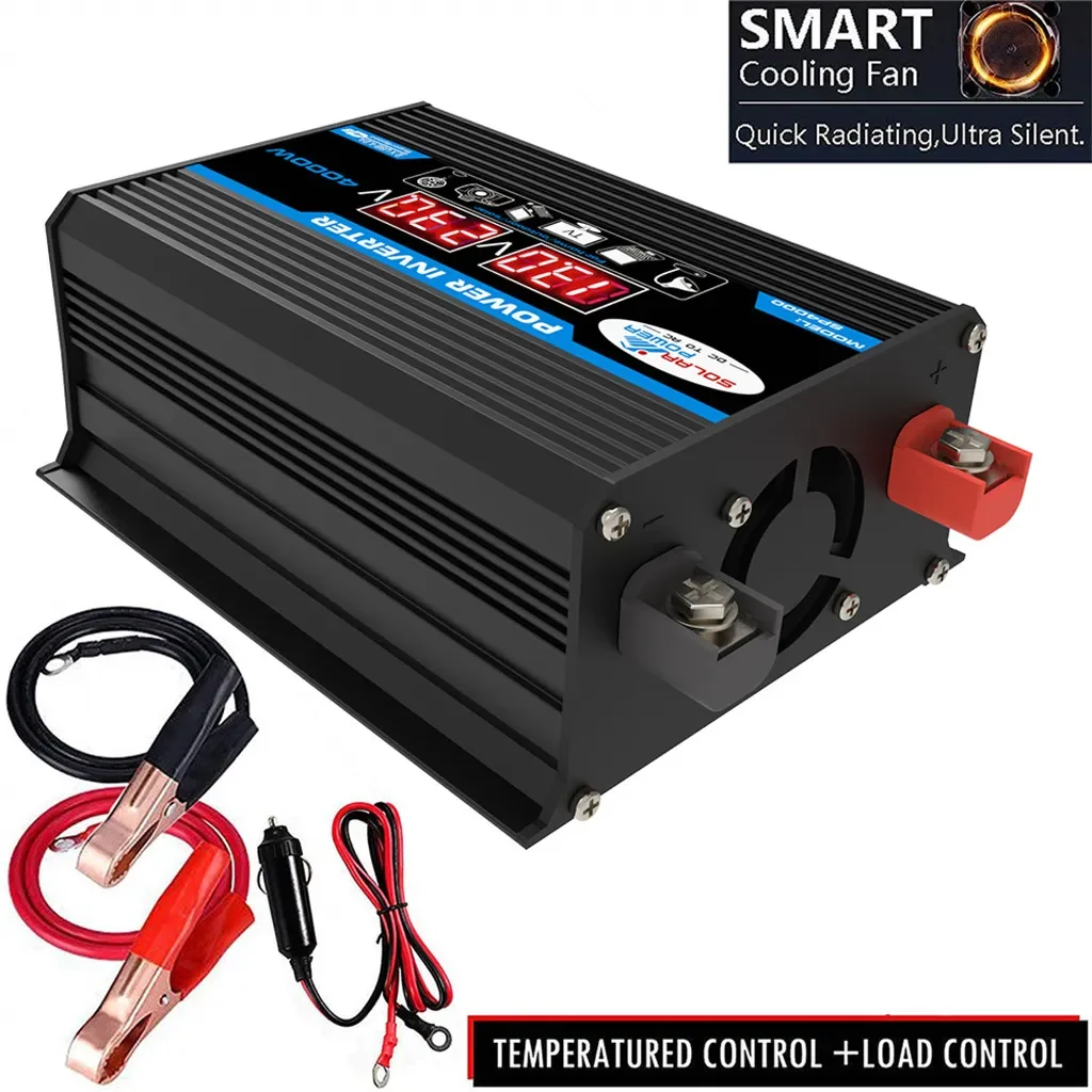 2000W Zonne-energiesysteem 110V/220V 4000W Zonnepaneel Omvormer Glas 12V Batterij Laadcontroller Voor Thuis/Buiten Gebruik - Afbeelding 4