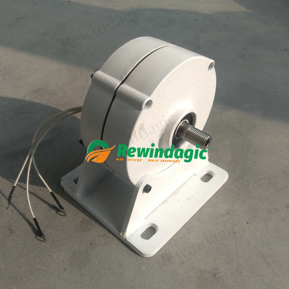 Laagtoerige 3KW 5KW 12V 24V uitvoer 3-fasen alternator permanente magneetgenerator met motor complete set éénfase DC-motor DIY - Afbeelding 6