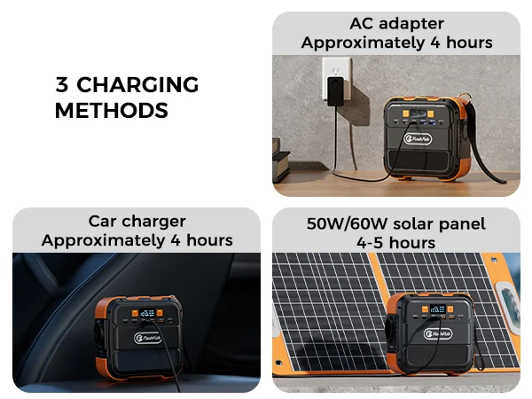 FF Flashfish A101 230V Mini Draagbare Powerbank 120W 97.68Wh met Zonnepaneel 60W Batterij Zonne-energiegenerator Powerbank Huishoudelijke Draagbare Powerbank Ondersteunt Opladen via Zonnepaneel - Afbeelding 8
