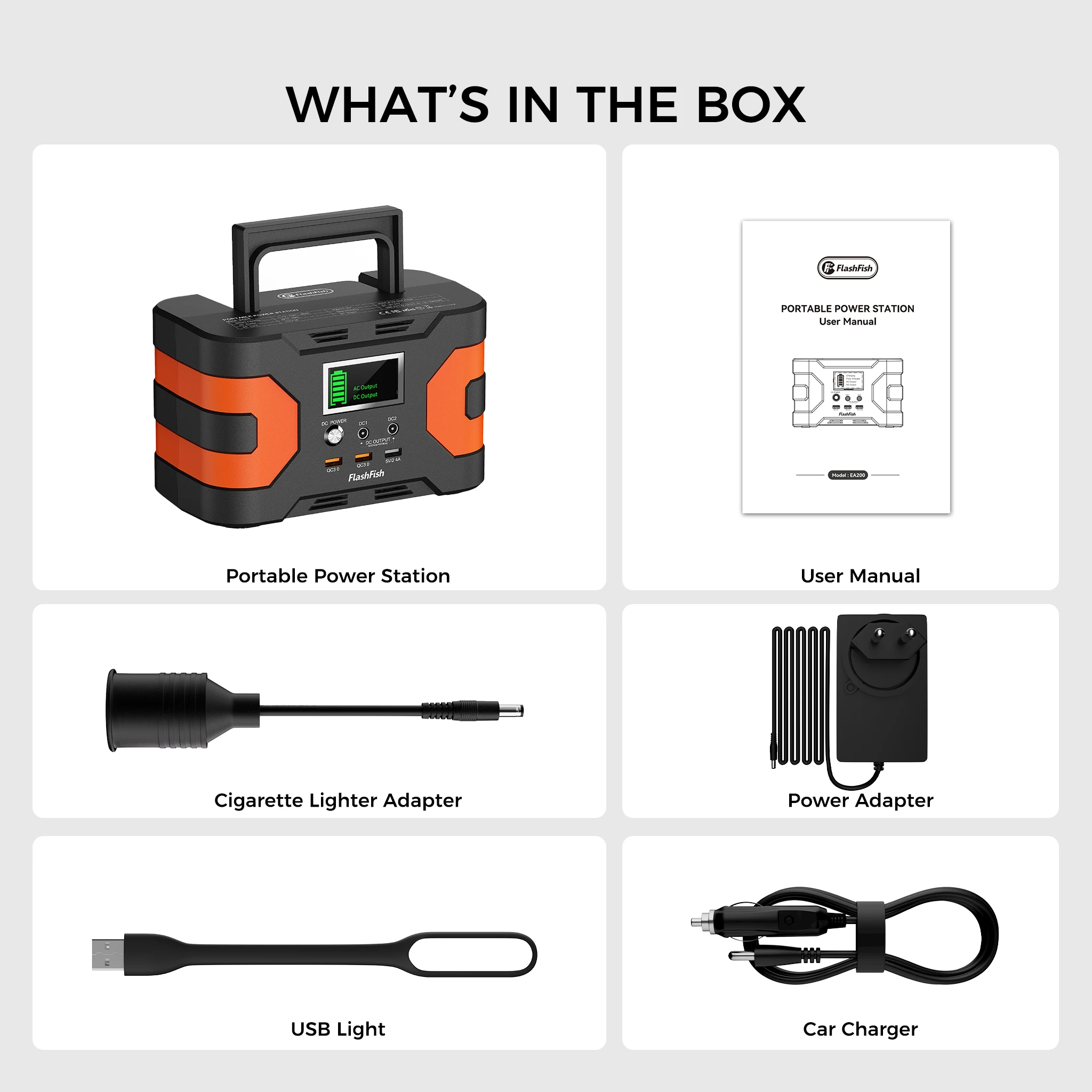 FlashFish EA200 Draagbare Powerbank, 18650 Lithium-ion Batterij, 200W Zuivere Sinusgolf Uitgang, 230V AC Stekker, QC3.0 Snelladen, Wand-/Zonne-/Autolaadbaar - Afbeelding 8