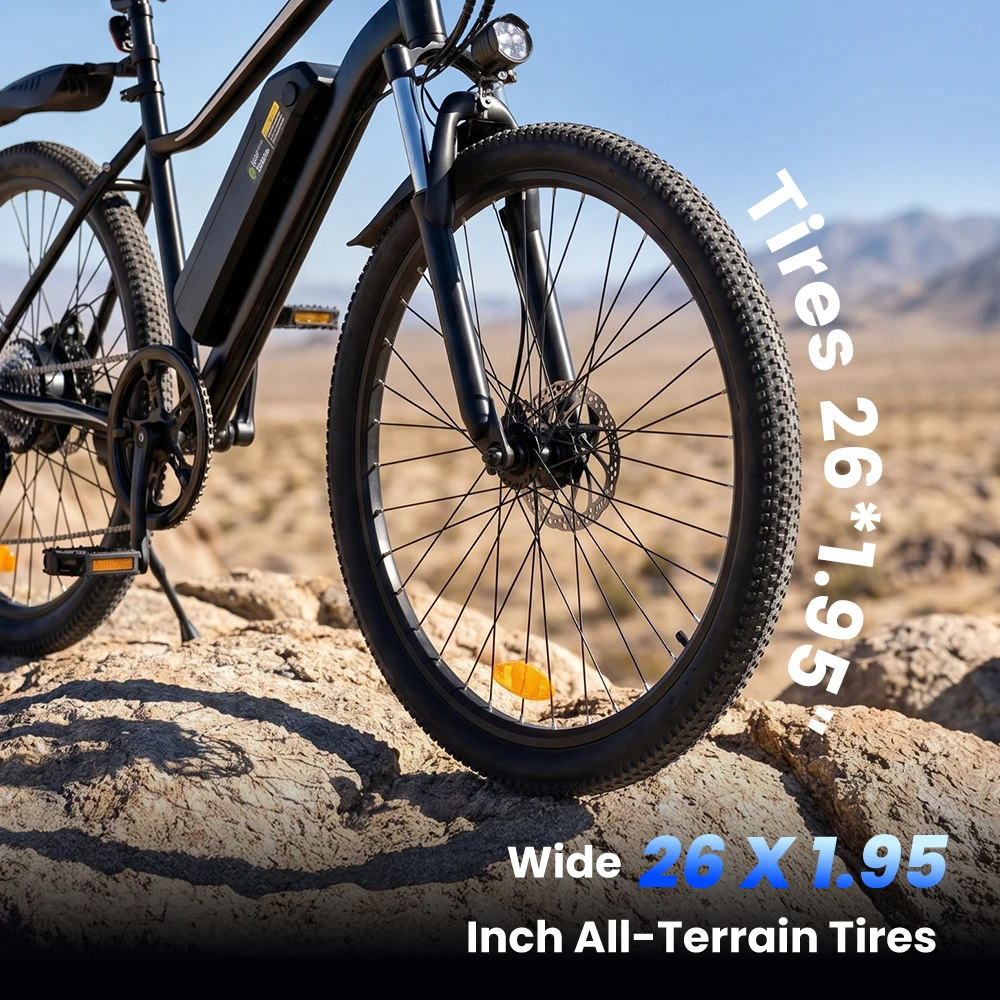 26 inch elektrische fiets EB3S voor volwassenen, elektrische stadsfiets met 250W motor, 36V 15AH, dirt bike, uitneembare lithium batterij, e-bike met app - Afbeelding 4