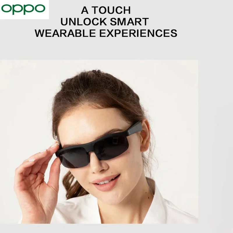 OPPO Draadloze Bluetooth Smart Bril Stemassistent Luister Muziek Navigatie Headset Bril Waterdichte Outdoor Sport Zonnebril - Afbeelding 3