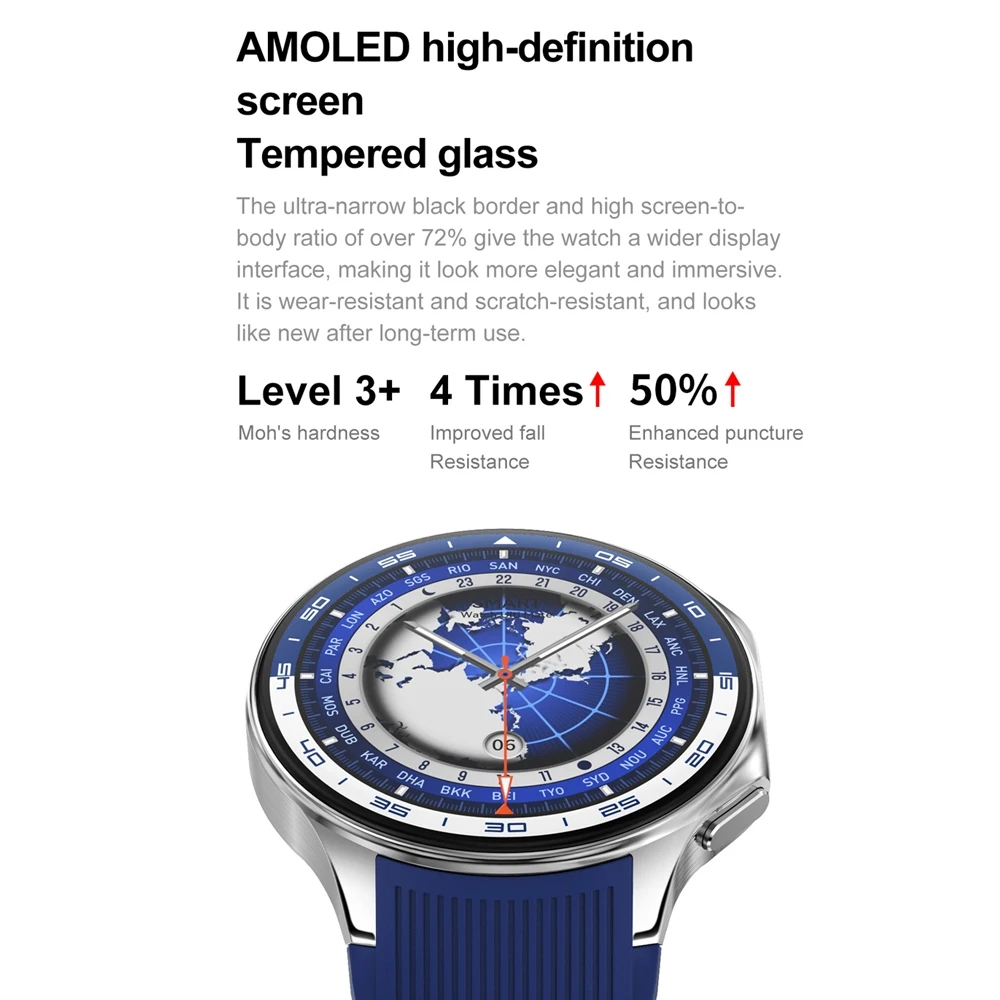 OPPO Horloge X AMOLED 32 GB Smartwatch Waterdicht Heren Smart Horloge Bluetooth Call Connect Hoofdtelefoon TWS Muziek 3D UI Modus Video 2024 - Afbeelding 3