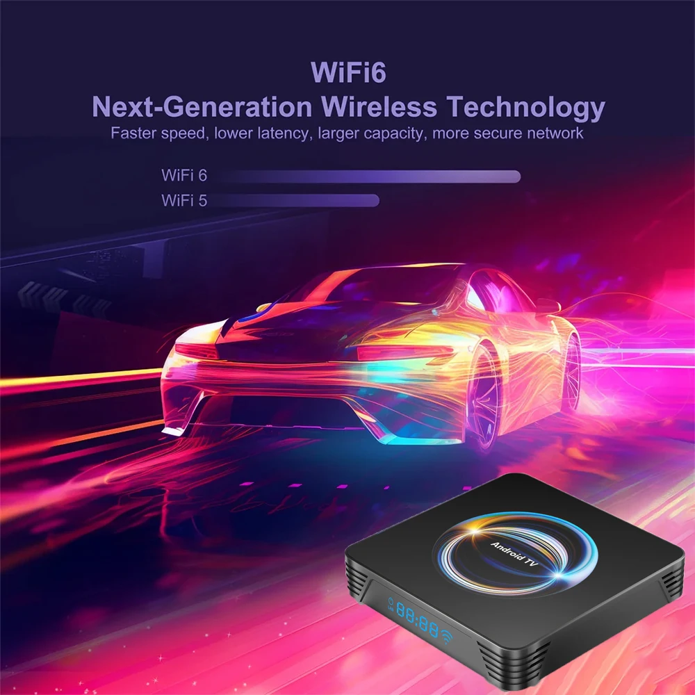 Smart TV Box 2026 X66 8K Media Player Android 16 RK3528 Google Assistent BT6.0 Wifi6 4K AV1 Dual Wifi 5G 128GB 256GB Set Top Box - Afbeelding 6