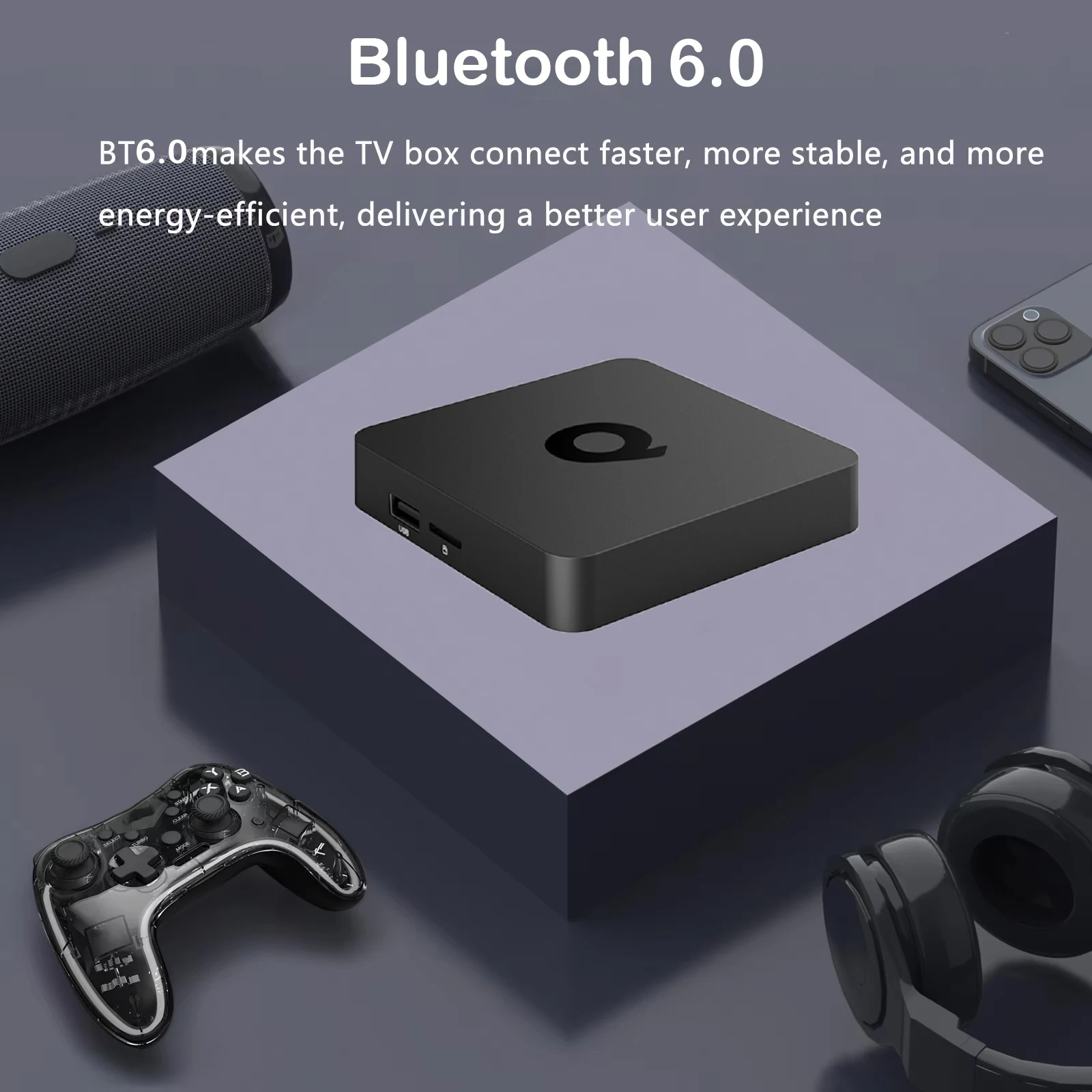 TV Box Q1 Android 16 8GB 128GB Bluetooth 6.0 Streaming Mediaspeler Allwinner H313 8GB128GB Set Top Box 8K Video 4K Smart TV Box - Afbeelding 2