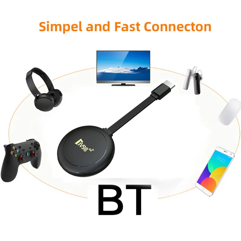TV98 ATV X8 Smart TV Stick iptv Allwinner H313 quad-core 4G 5G Dual Wifi HD 8K 4K BT 5.0 8GB 128GB Voice Afstandsbediening Android 14 - Afbeelding 5