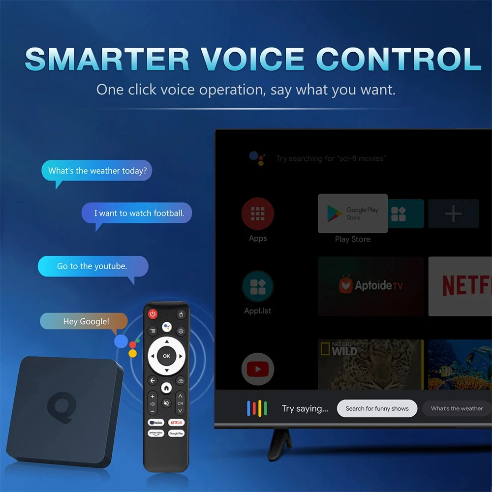 TV Box Q1 Android 16 8GB 128GB Bluetooth 6.0 Streaming Mediaspeler Allwinner H313 8GB128GB Set Top Box 8K Video 4K Smart TV Box - Afbeelding 6