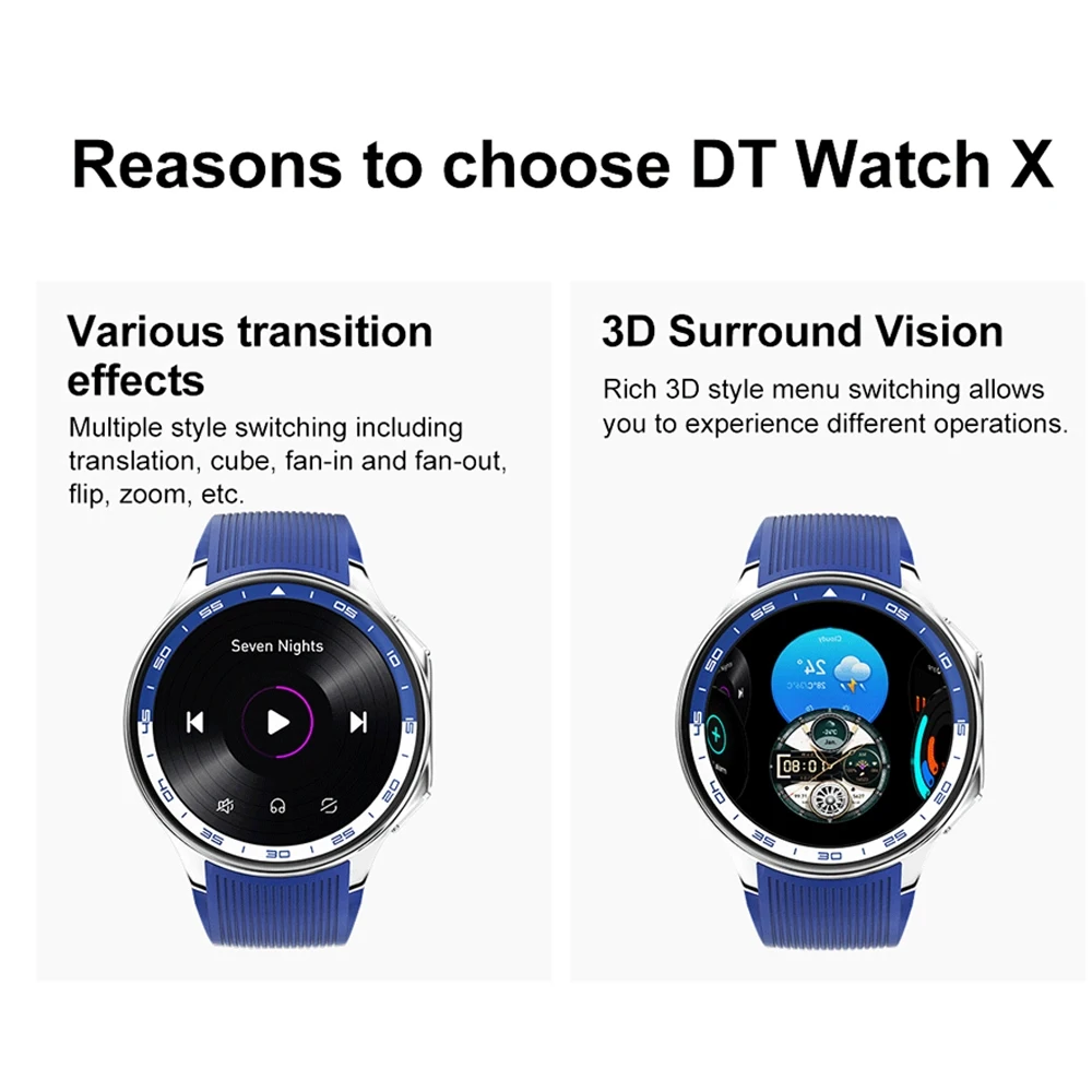 OPPO Horloge X AMOLED 32 GB Smartwatch Waterdicht Heren Smart Horloge Bluetooth Call Connect Hoofdtelefoon TWS Muziek 3D UI Modus Video 2024 - Afbeelding 6