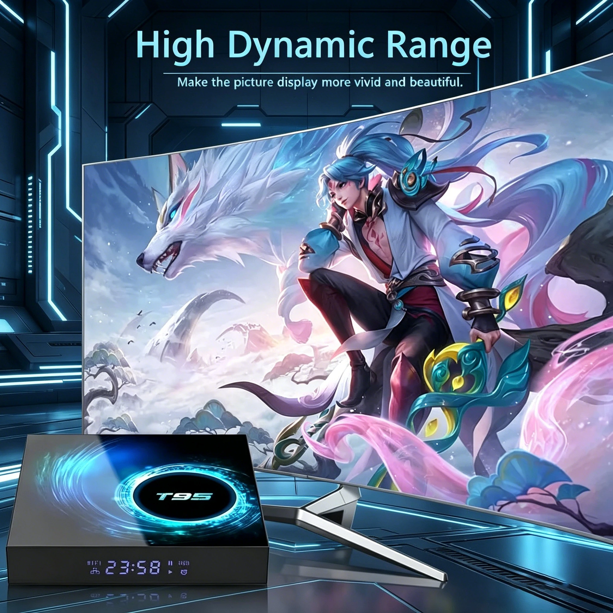Android16 Smart TV Box T95 Allwinnerh616 Mediaspeler 8GB + 256GB Dual WiFi Bluetooth 6.0 Afstandsbediening Ondersteuning Google Voice Set Top Box - Afbeelding 4