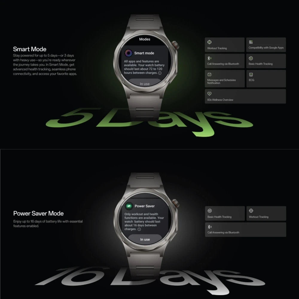 Nieuwe Aanwinst Globale Versie OPPO Watch X3 Smartwatch Ultralichte Titanium Alloy Kast 1.50" LTPO AMOLED Scherm 16 dagen Batterijduur NFC IP68 - Afbeelding 6