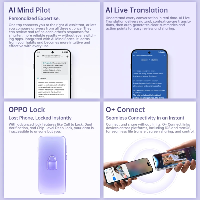 EU-versie smartphone OPPO Reno16 Pro 5G 12 GB + 512 GB AI Remix Collage 4K automatische videocorrectie 6000 mAh 80 W 6,32-inch scherm 50 MP-camera officiële garantie - Afbeelding 8