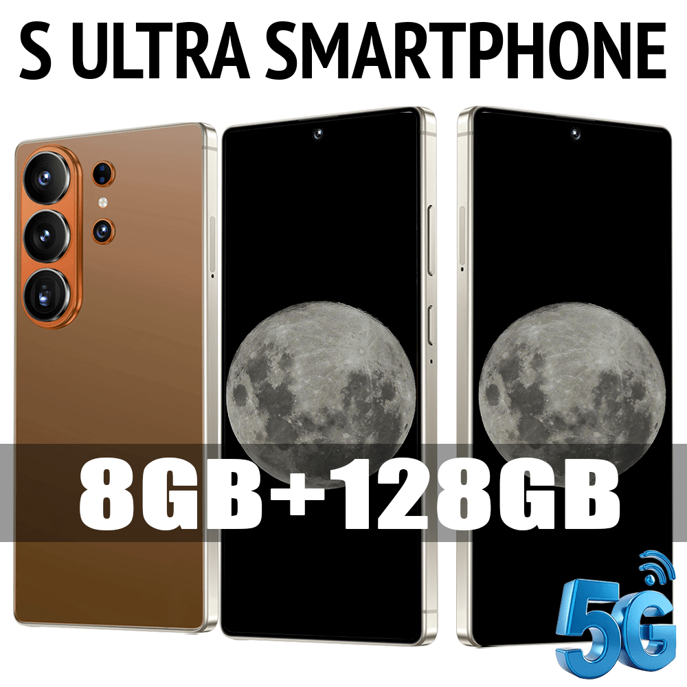 S Ultra 2026 Upgrade 5G Android Smartphone, 8+128GB Groot Opslagruimte, 6.8-inch HD Touchscreen, HD Camera, Dual SIM, Meerdere kleuren beschikbaar, Simlockvrij Mobiele Telefoon, Lange Batterijduur, Ondersteunt Snel Opladen, Dual SIM Dual Standby, GPS, Bevat Stylus, oortelefoon, Het Ideale Kerst-/Vacationcadeau Voor Familie, Vrienden, Collega's En Reizigers - Afbeelding 2