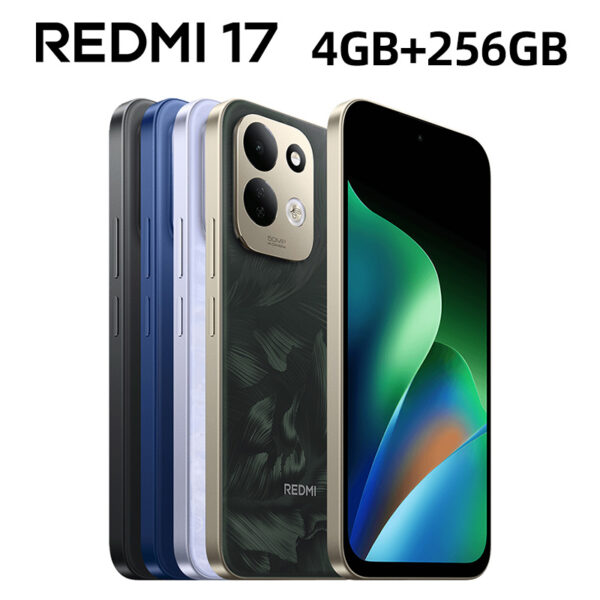 Xiaomi Redmi 17 4G Smartphone, 4GB+256GB, MediaTek Helio G91-Ultra, 6.9" Display, 50MP Main Camera, 7500mAh (typ) Batterij, Oplader Niet Inbegrepen, 2606FRN72Y