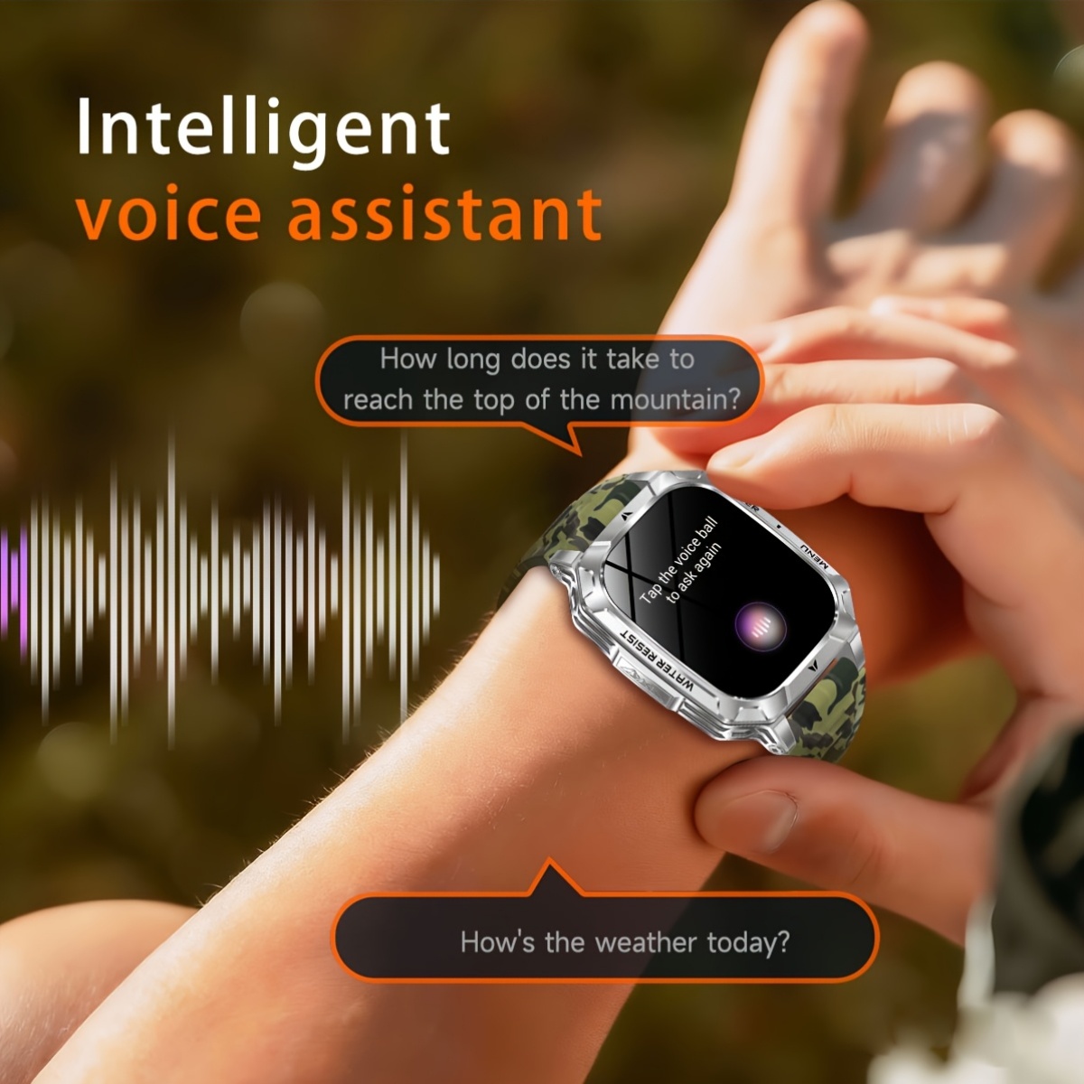 2026 Nieuwe Smartwatch, Ingebouwde 5 stuks Wijzerplaten, Duurzaam, 1400mAh Grote Capaciteit Batterij, Herenhorloge, 100 Dagen Ultra-Lange Standby, 2.01-Inch Full Touch HD Scherm, Heren Sport Fitness Horloge, IPX8 Waterdicht - Afbeelding 11