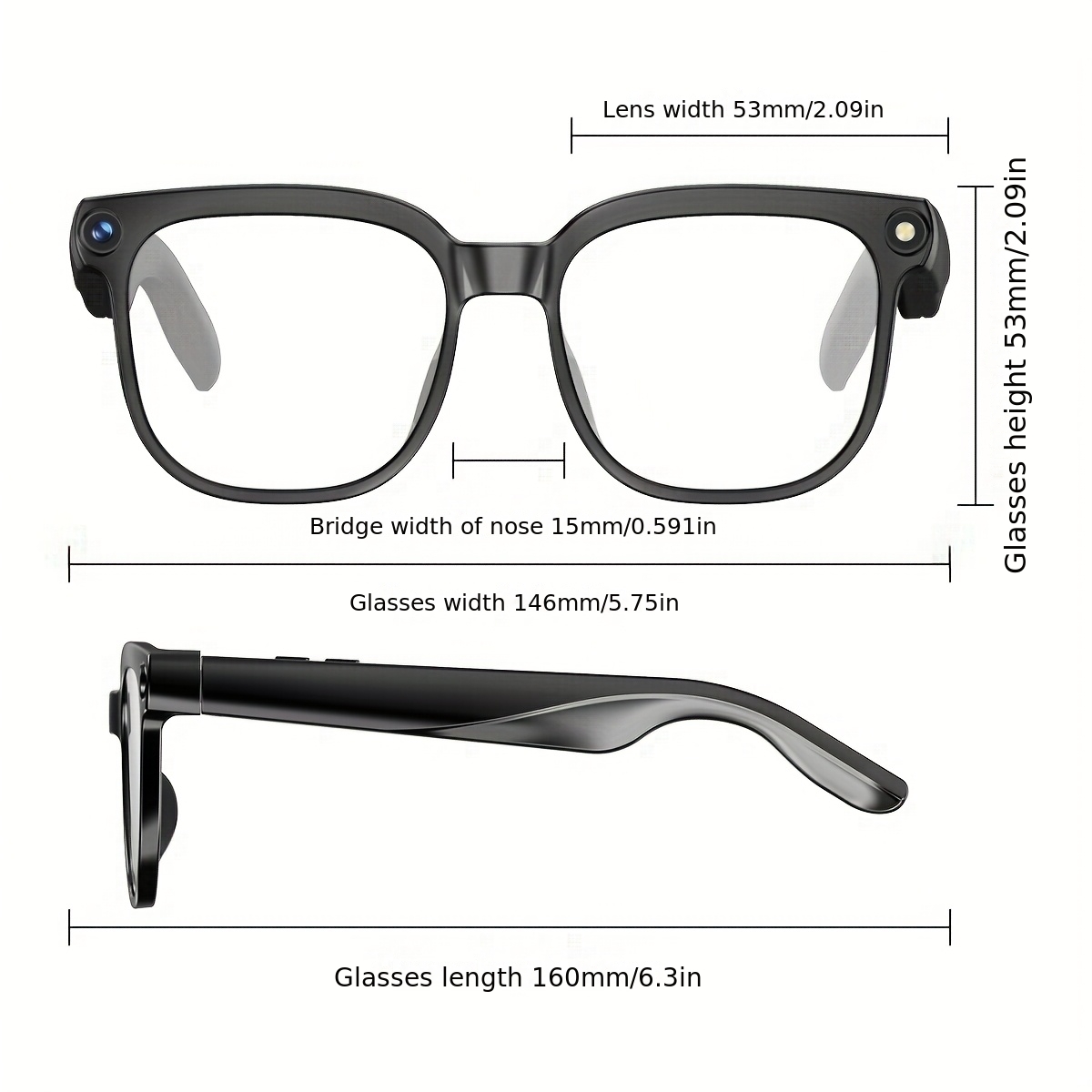 PEJE AI Slimme Bril met Camera, Gafas 1080P HD Video-opnamebril, AI-assistent (ChatGPT/Doubao), Realtime Vertaling, Audio-opname Slimme Bril met Kleurveranderende Lenzen voor Reizen, Sport, Buitengebruik Valentijnsdagcadeau - Afbeelding 2