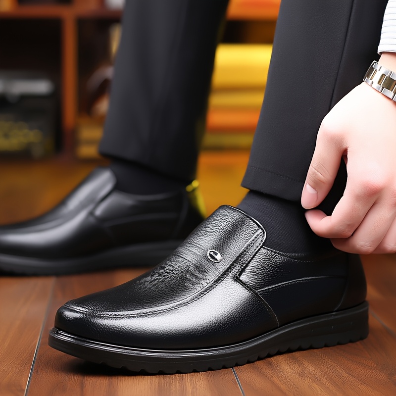 Heren nette schoenen - Formeel en casual laag ontwerp, geschikt voor zaken, bruiloften, kantoor - Zwart, trouwschoenen | Klassieke stijl, business casual schoenen - Afbeelding 2