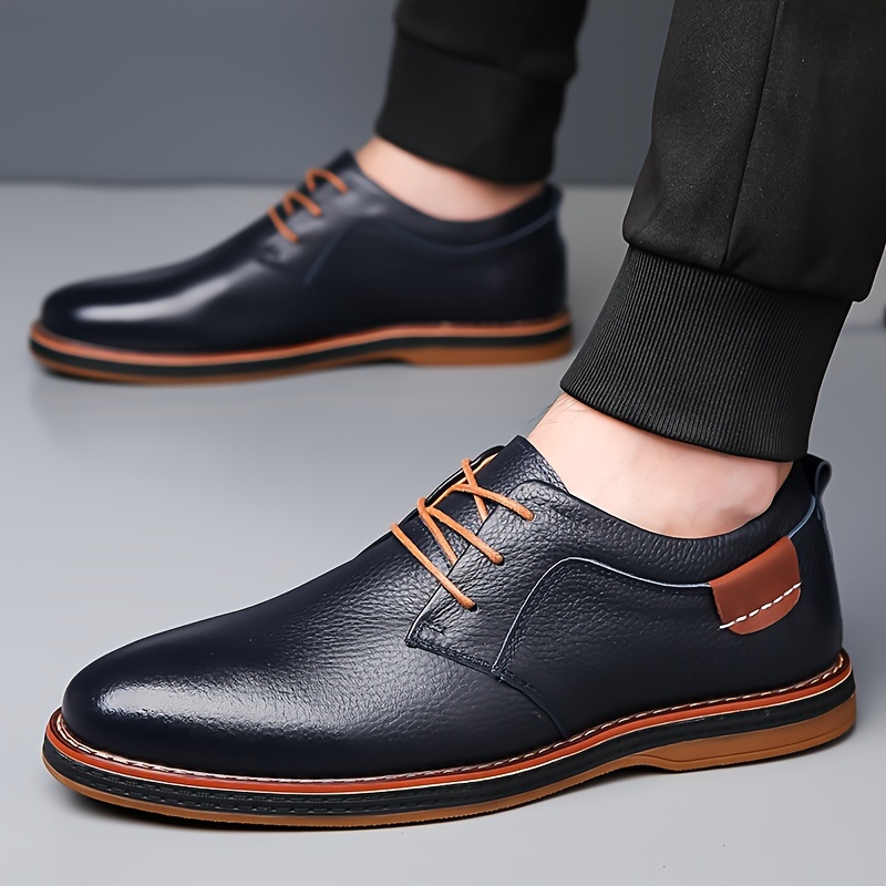 Heren Business Casual Schoenen, Eenvoudige Modieuze Zachte Zool Antislip Casual Schoenen - Afbeelding 4