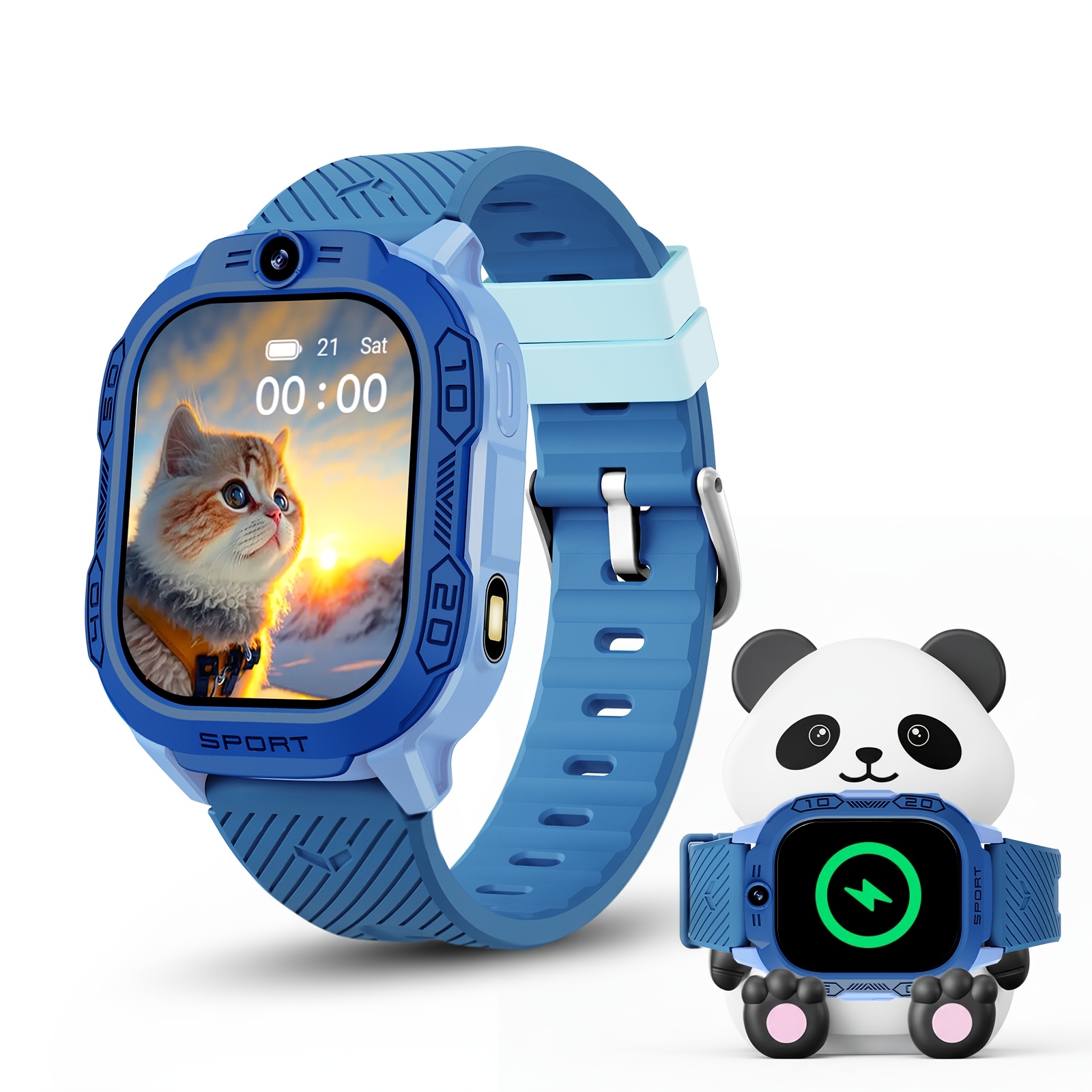 De nieuwste 2026 4G Smartwatch heeft video- en belfuncties, waardoor het het perfecte verjaardags- of kerstcadeau is voor jongens en meisjes vanaf 3 jaar. Het ondersteunt een leermodus, spellen, wekker, muziek en 4G netwerkconnectiviteit. - Afbeelding 7