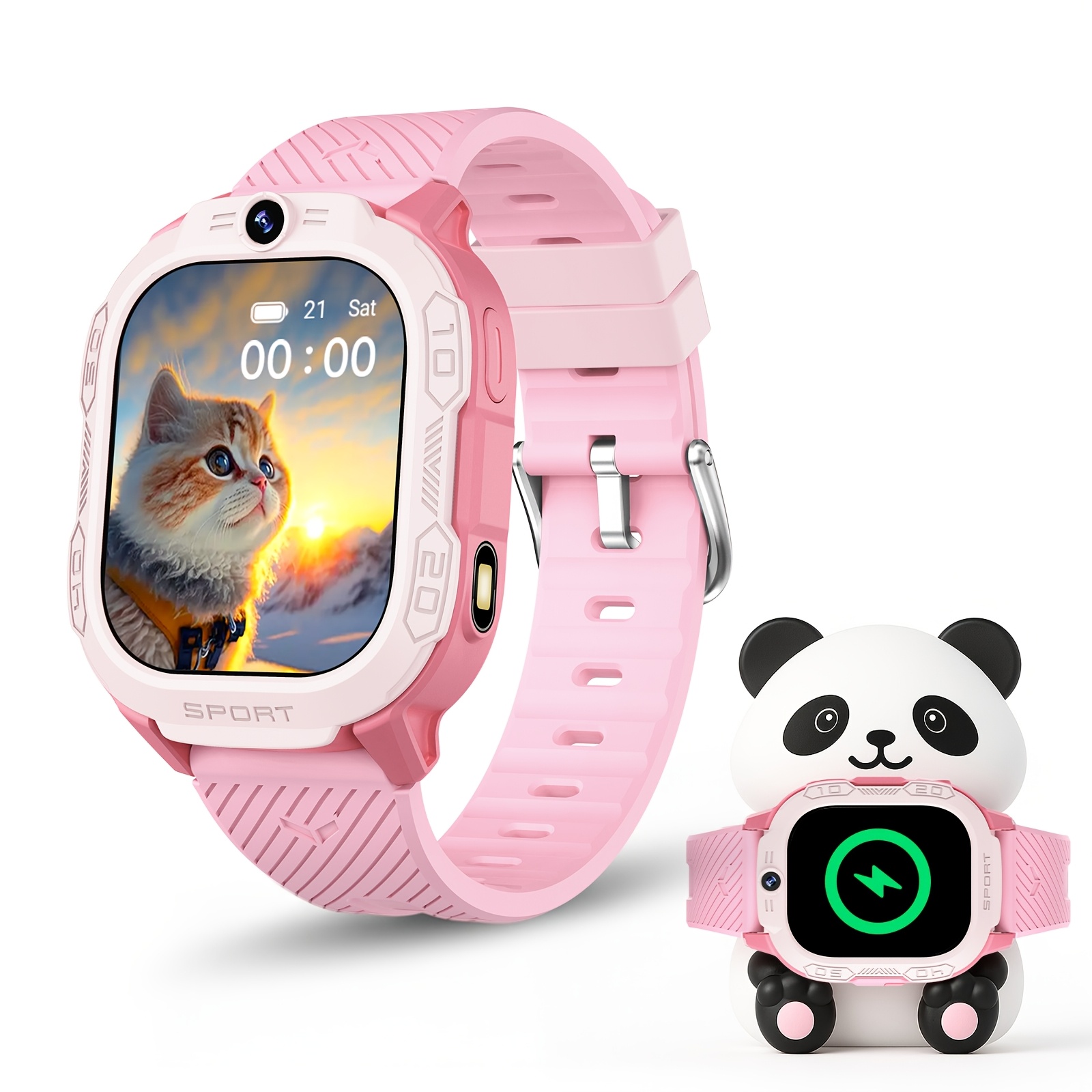 De nieuwste 2026 4G Smartwatch heeft video- en belfuncties, waardoor het het perfecte verjaardags- of kerstcadeau is voor jongens en meisjes vanaf 3 jaar. Het ondersteunt een leermodus, spellen, wekker, muziek en 4G netwerkconnectiviteit. - Afbeelding 5