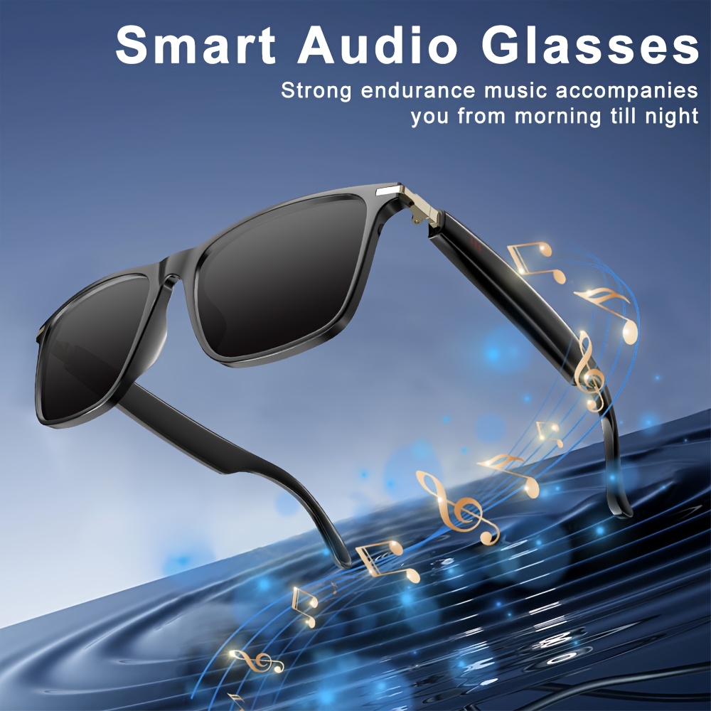 AI Smart Bril, 100+ Talen Real-Time Vertaling, Ingebouwde ChatGPT, Audio Bril met Microfoon & Speaker, HD Handsfree Bellen, Hi-Fi Muziek, Fotochrome Lenzen, Lichtgewicht Frame voor Autorijden, Dagelijks & Kantoor, Perfect Cadeau voor de Feestdagen & Valentijnsdag - Afbeelding 8