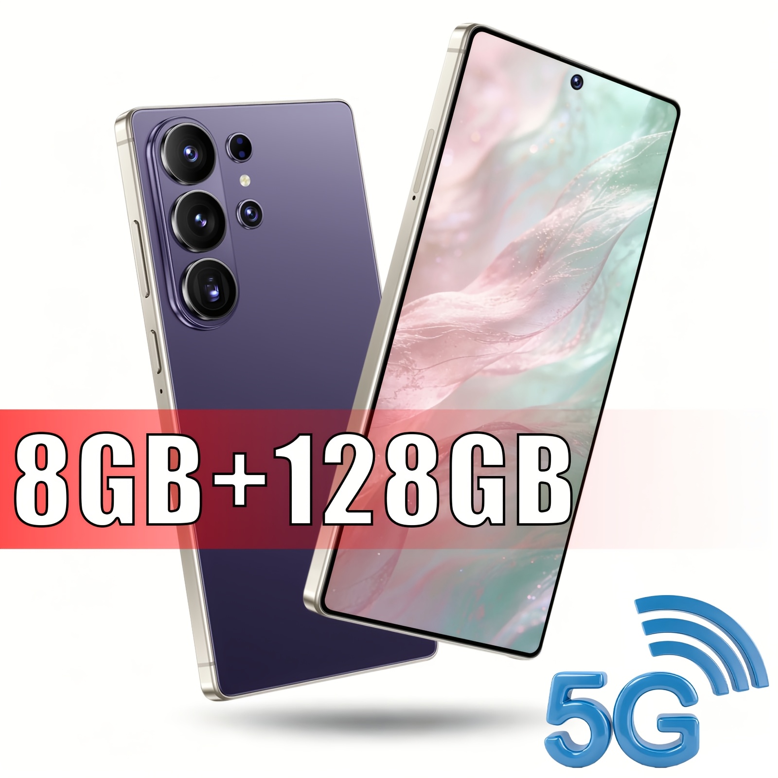 Ultra 2026 5G Ontgrendelde Mobiele Telefoon, 6.8 Inch HD Display, 8GB RAM 128GB ROM, Dual Network Dual SIM, HD Camera aan de Voorkant & Achterkant, Face ID, Ingebouwde Stylus, Type-C Oplader, Wi-Fi Hotspot, Volledige Uitbreidingen, Cadeaukeuze voor Alle Gelegenheden - Afbeelding 7