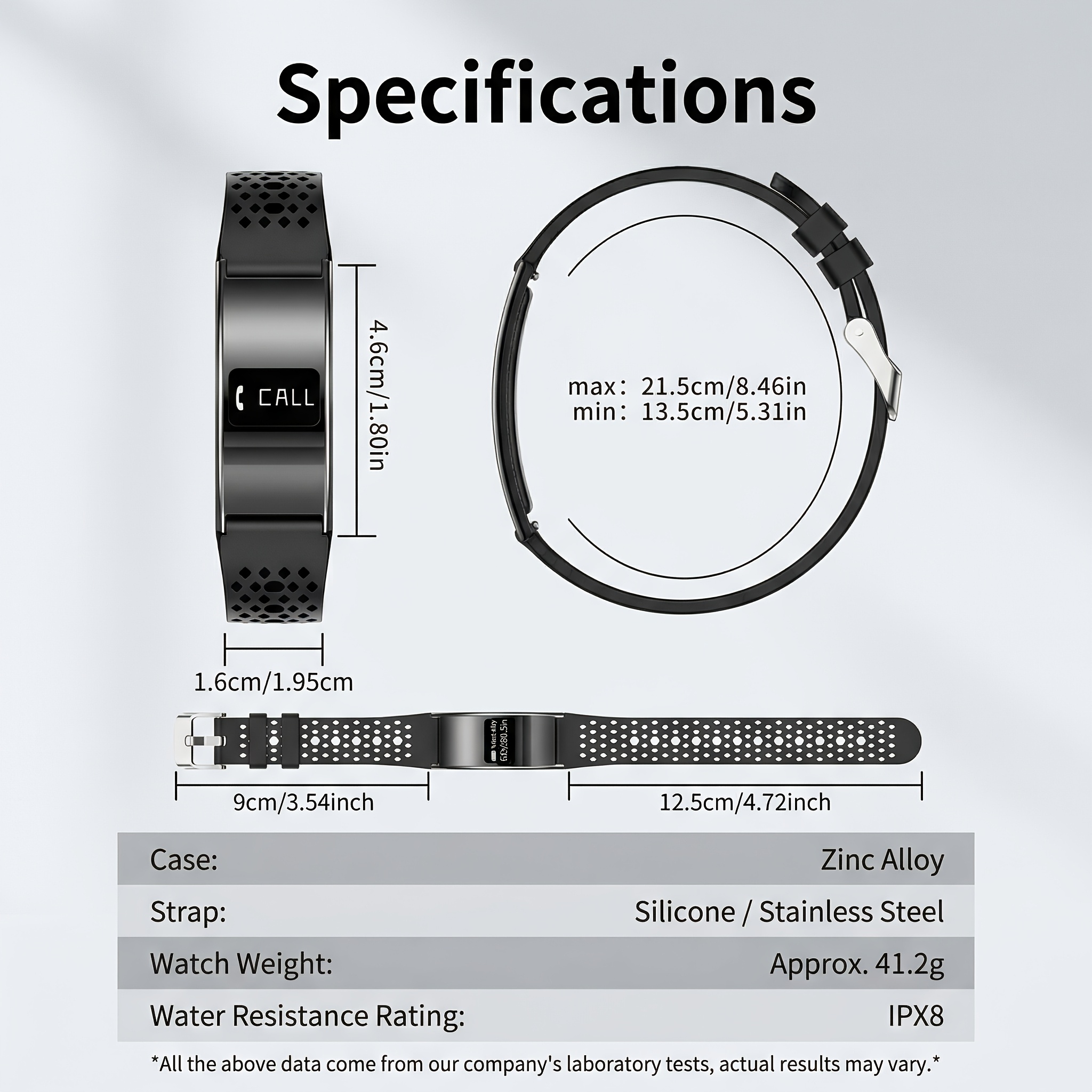 Geef je goede vriend een ultradunne smartwatch met een 2,8 mm ultradunne behuizing, IPX8, multifunctionele stappenteller, slaapmonitoring, menstruatieherinnering, schudden en foto's maken, geschikt voor iPhone/Android-systemen, elegant, modieus, intelligent, voortreffelijk en mooi - Afbeelding 5