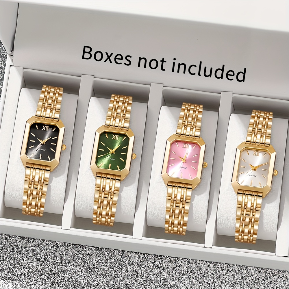 1 Stuks Modieuze Zakelijke Stijl Dames Quartz Horloge, Klassiek Veelzijdig Vierkant Wijzerplaat Dameshorloge, Geselecteerd Thanksgiving Cadeau voor Zussen, Geschikt voor Dagelijks Gebruik - Afbeelding 7