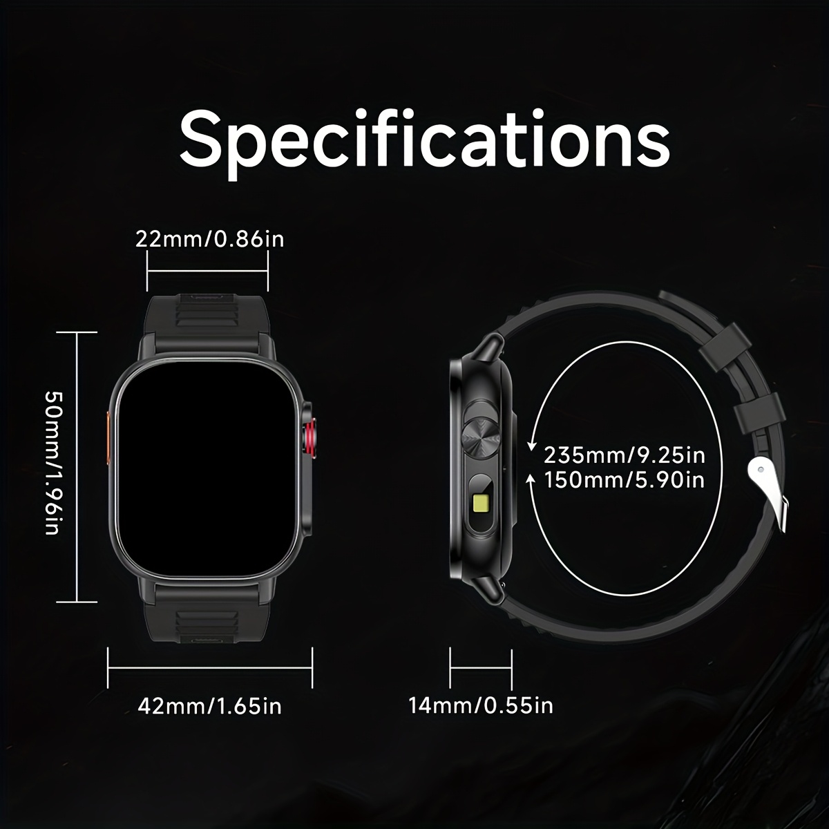 Nieuwe 2.01-inch GPS Smartwatch, GPS Positionering + IPS High-Resolution Display, Draadloze Gespreks Synchronisatie SMS Herinnering, GPS L1+L5 Dual-Frequency Positionering, Kompas, Hoogte, Luchtdruk, Hoge Kwaliteit, 3D Video Wijzerplaat - Afbeelding 7