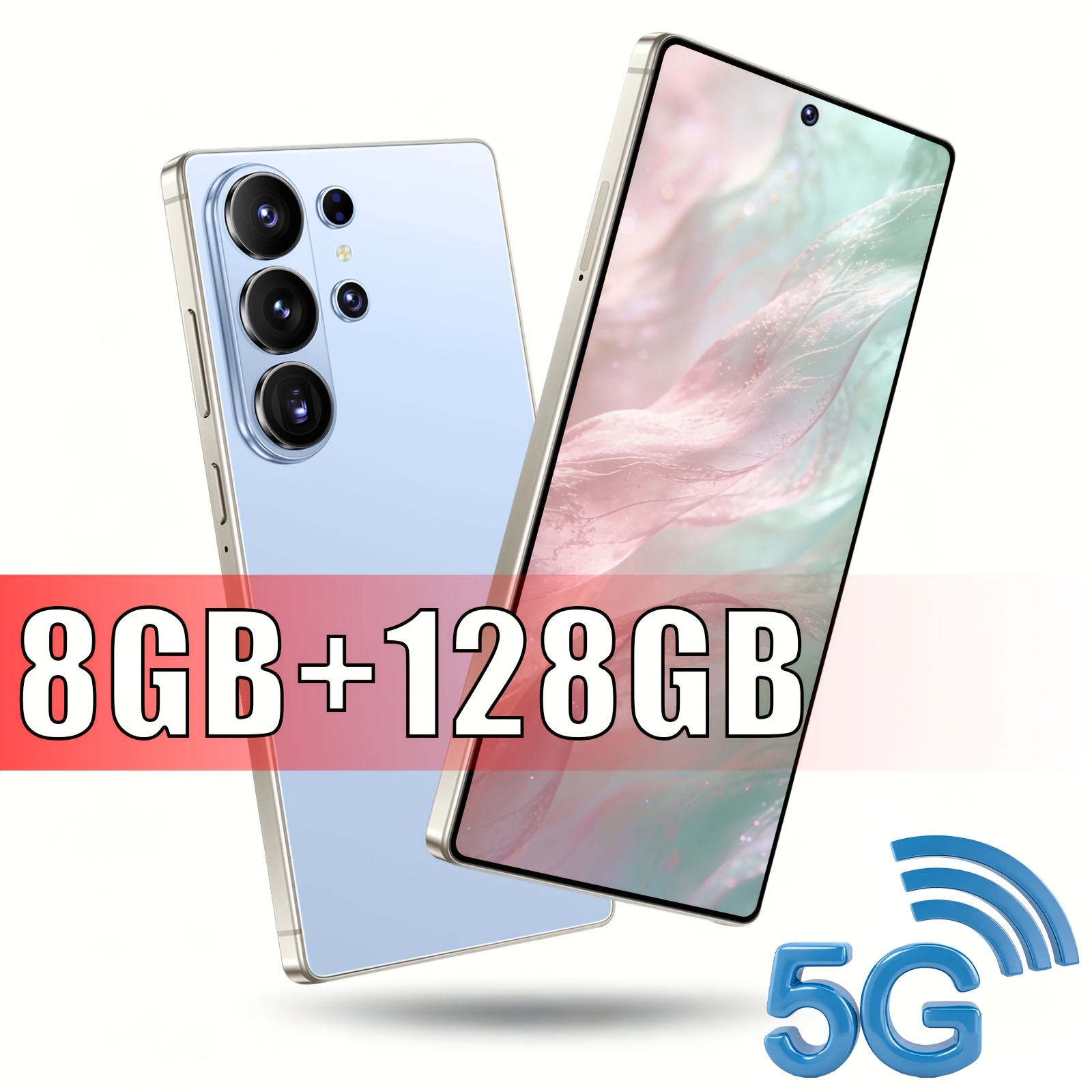 Ultra 2026 5G Ontgrendelde Mobiele Telefoon, 6.8 Inch HD Display, 8GB RAM 128GB ROM, Dual Network Dual SIM, HD Camera aan de Voorkant & Achterkant, Face ID, Ingebouwde Stylus, Type-C Oplader, Wi-Fi Hotspot, Volledige Uitbreidingen, Cadeaukeuze voor Alle Gelegenheden - Afbeelding 12