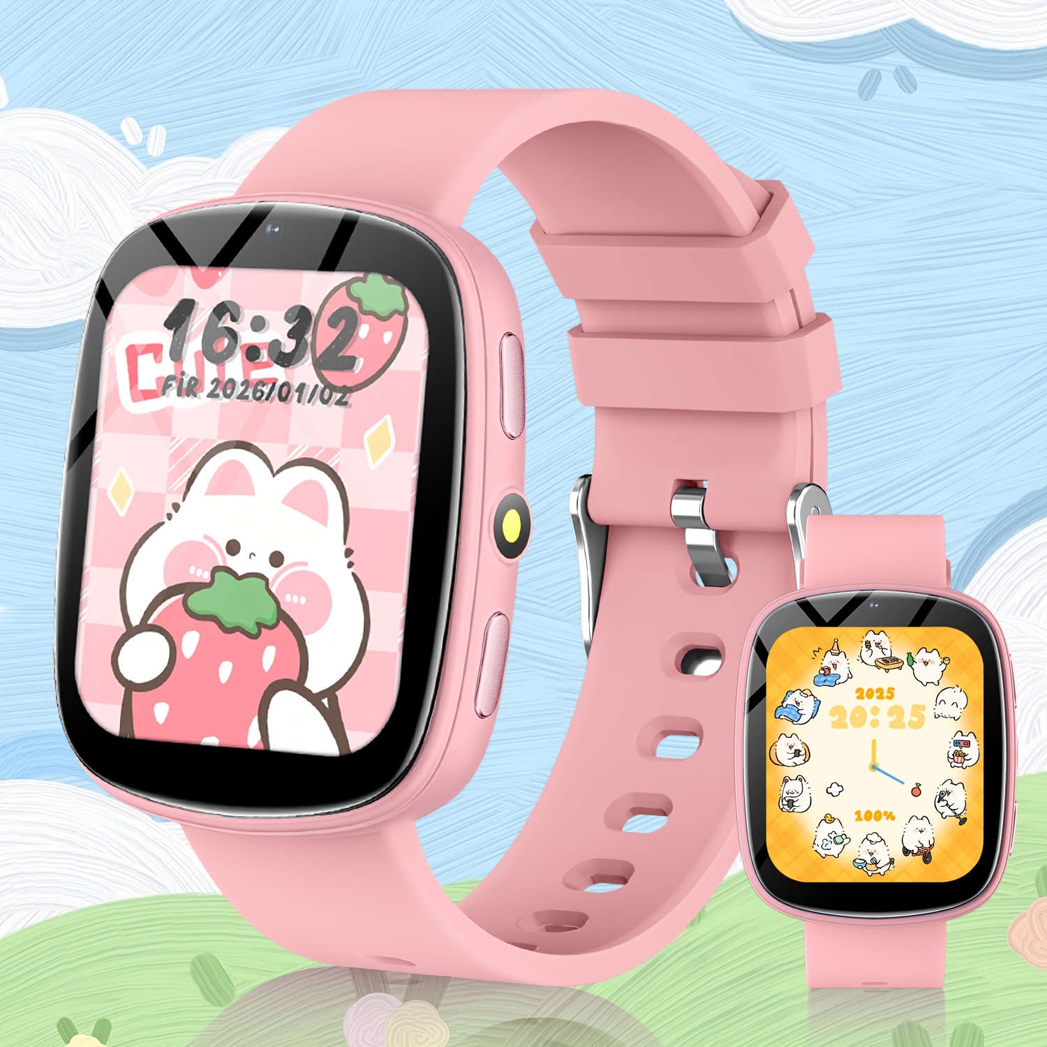 Kinder Smartwatch met 22 Spelletjes, Ingebouwde Zaklamp, Camera & Fotoalbum, 260mAh Oplaadbare Batterij, Kalenderfunctie, Meest Populaire Smartwatch voor Kinderen, Jongens & Meisjes, Lieve Speelkameraad voor Kinderen, Grappig Educatief Polshorloge, Geweldig Cadeau voor Kinderverjaardag & Feestdagen - Afbeelding 7