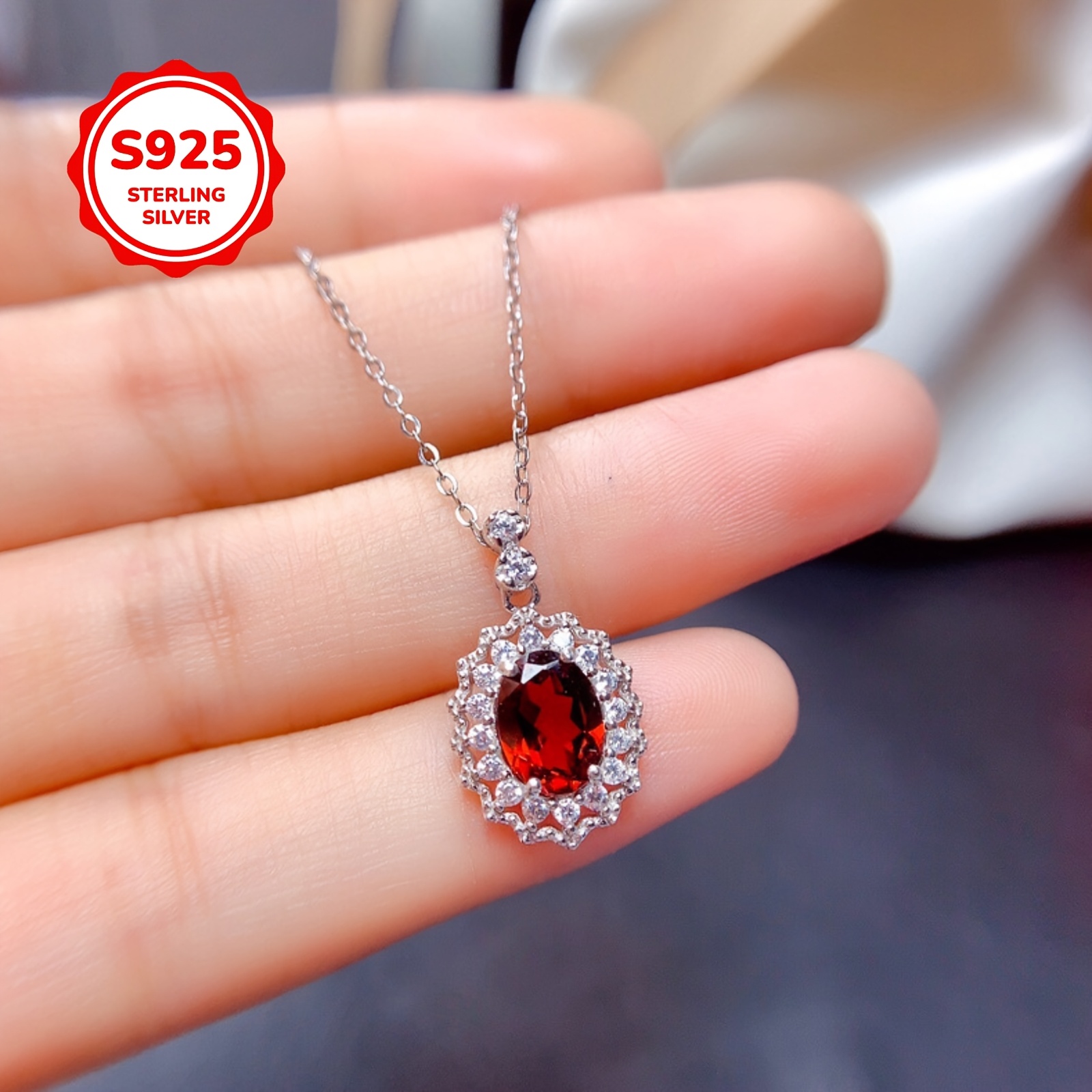 1 stuks S925 Zilveren Dames Hanger, Geschikt voor Dagelijks Gebruik Elegante All-Match Ketting, Vakantie Cadeau Kerstcadeau/Essentieel om te Cadeauwen - Afbeelding 2