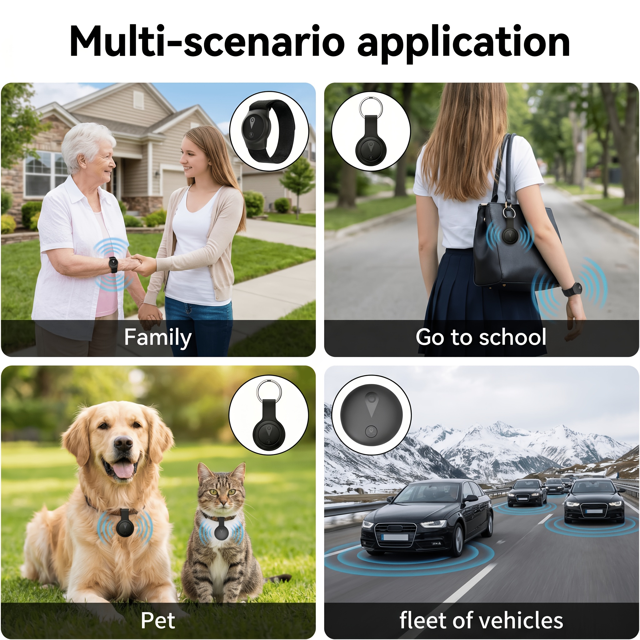 Real-time GPS-trackingapparaat specifiek ontworpen voor senioren - Compatibel met iOS en Android, inclusief draagbare polsband en sleutelhangerhouder, wereldwijde anti-verlies apparaat, geen maandelijkse kosten of SIM-kaart vereist, geschikt voor senioren en andere items. - Afbeelding 10