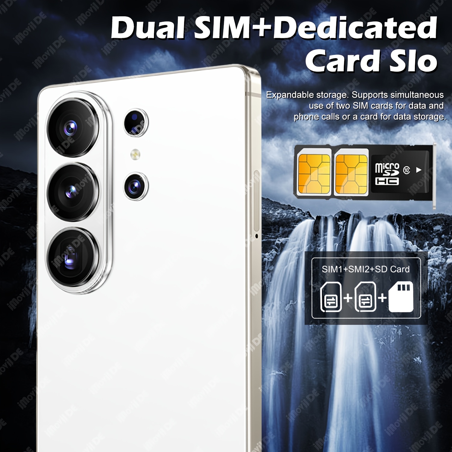 Ultra 2026 5G Ontgrendelde Mobiele Telefoon, 6.8 Inch HD Display, 8GB RAM 128GB ROM, Dual Network Dual SIM, HD Camera aan de Voorkant & Achterkant, Face ID, Ingebouwde Stylus, Type-C Oplader, Wi-Fi Hotspot, Volledige Uitbreidingen, Cadeaukeuze voor Alle Gelegenheden - Afbeelding 10