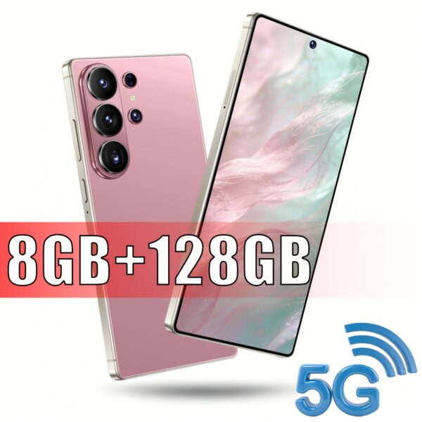 Ultra 2026 5G Ontgrendelde Mobiele Telefoon, 6.8 Inch HD Display, 8GB RAM 128GB ROM, Dual Network Dual SIM, HD Camera aan de Voorkant & Achterkant, Face ID, Ingebouwde Stylus, Type-C Oplader, Wi-Fi Hotspot, Volledige Uitbreidingen, Cadeaukeuze voor Alle Gelegenheden