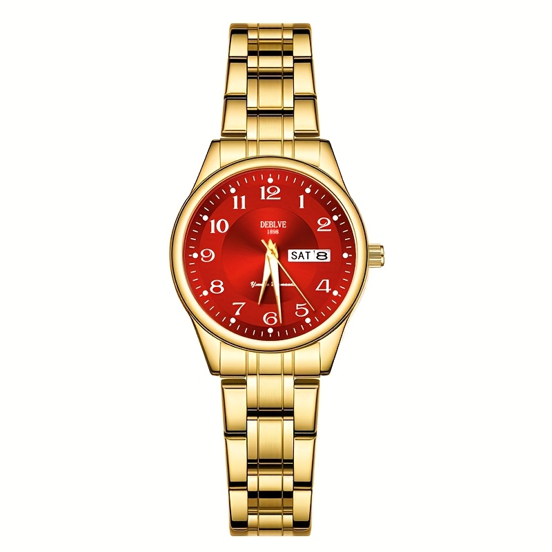 DEBLVE Dames Ultra-Dunne Roestvrijstalen Quartz Horloge - Stijlvol, Lichtgewicht, IPX7 met Kalender, Luminous Dagweergave en Roestvrijstalen Band - Perfect voor Casual Wear, DEBLVE - Afbeelding 17
