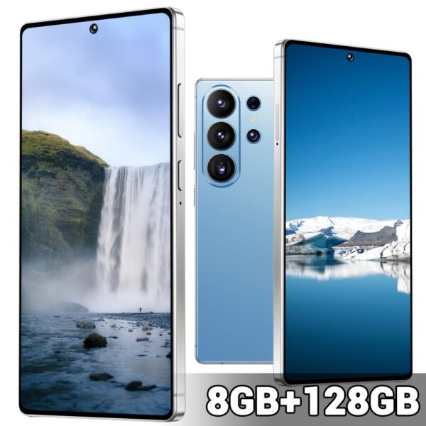 26S Ultra Unlocked Global 5G Smartphone, 6.8 Inch HD Scherm, 8+128GB, Slimme Gezichtsherkenning, Dual SIM Standby, Ingebouwde Stylus Pen, Android OS, GPS Wi-Fi, Type-C Poort, Accessoire Kit, Cadeau voor Familie & Vrienden