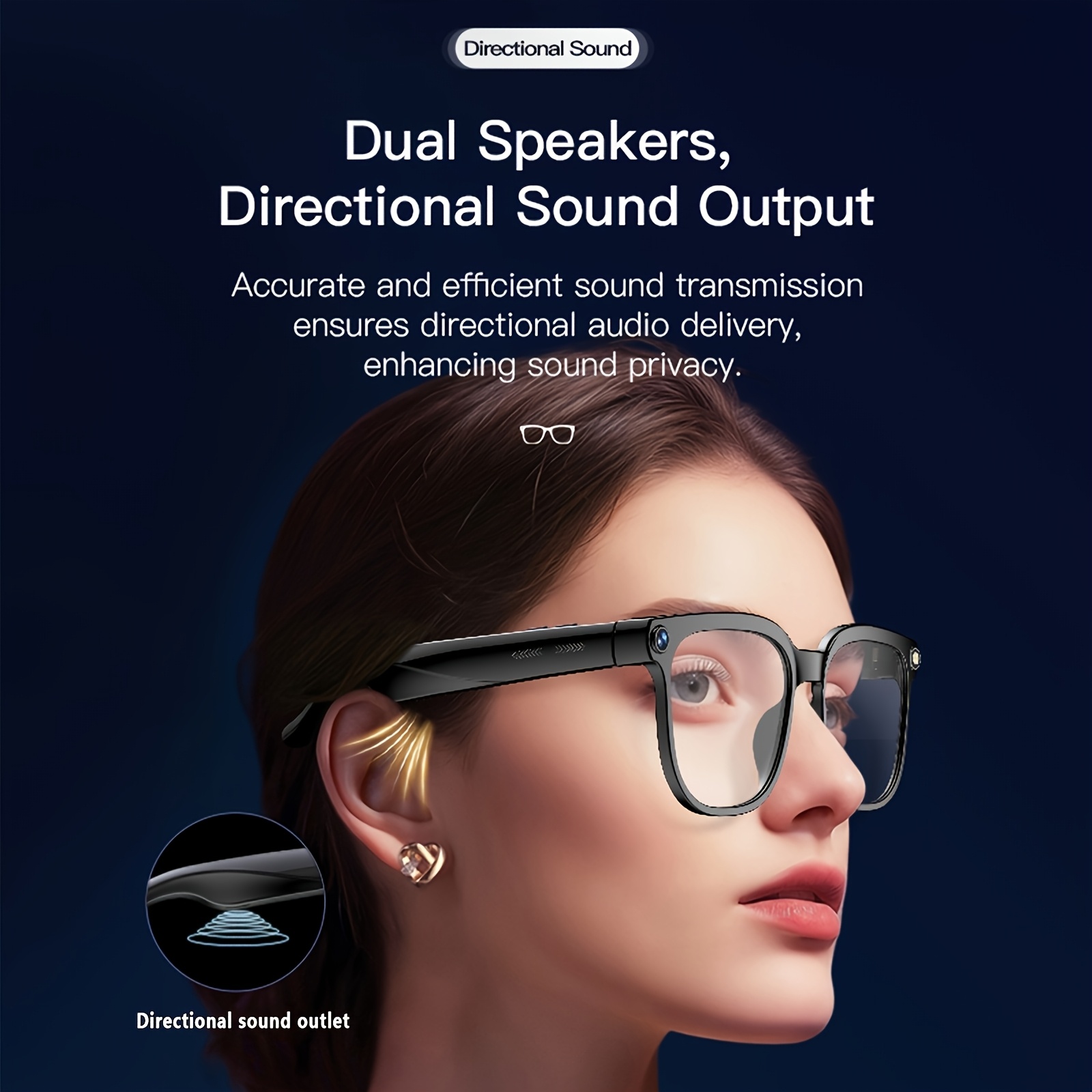 PEJE AI Slimme Bril met Camera, Gafas 1080P HD Video-opnamebril, AI-assistent (ChatGPT/Doubao), Realtime Vertaling, Audio-opname Slimme Bril met Kleurveranderende Lenzen voor Reizen, Sport, Buitengebruik Valentijnsdagcadeau - Afbeelding 11