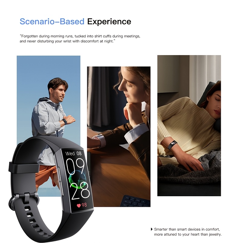2026 Nieuwe Ultradunne Modieuze Fitnesstracker Slimme Armband voor Mannen, Ultradun Lichaam, Slaapmonitoring, Menstruatiereminder, Oproepreminder, Stappenteller, voor Mannen en Vrouwen, Compatibel met iPhone en Android, Perfect Cadeau - Afbeelding 10