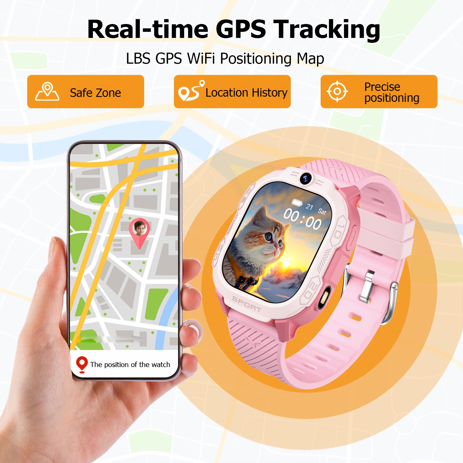 De nieuwste 2026 4G Smartwatch heeft video- en belfuncties, waardoor het het perfecte verjaardags- of kerstcadeau is voor jongens en meisjes vanaf 3 jaar. Het ondersteunt een leermodus, spellen, wekker, muziek en 4G netwerkconnectiviteit. - Afbeelding 6