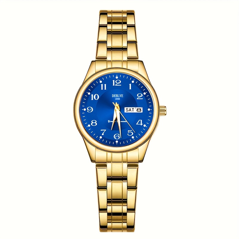 DEBLVE Dames Ultra-Dunne Roestvrijstalen Quartz Horloge - Stijlvol, Lichtgewicht, IPX7 met Kalender, Luminous Dagweergave en Roestvrijstalen Band - Perfect voor Casual Wear, DEBLVE - Afbeelding 19
