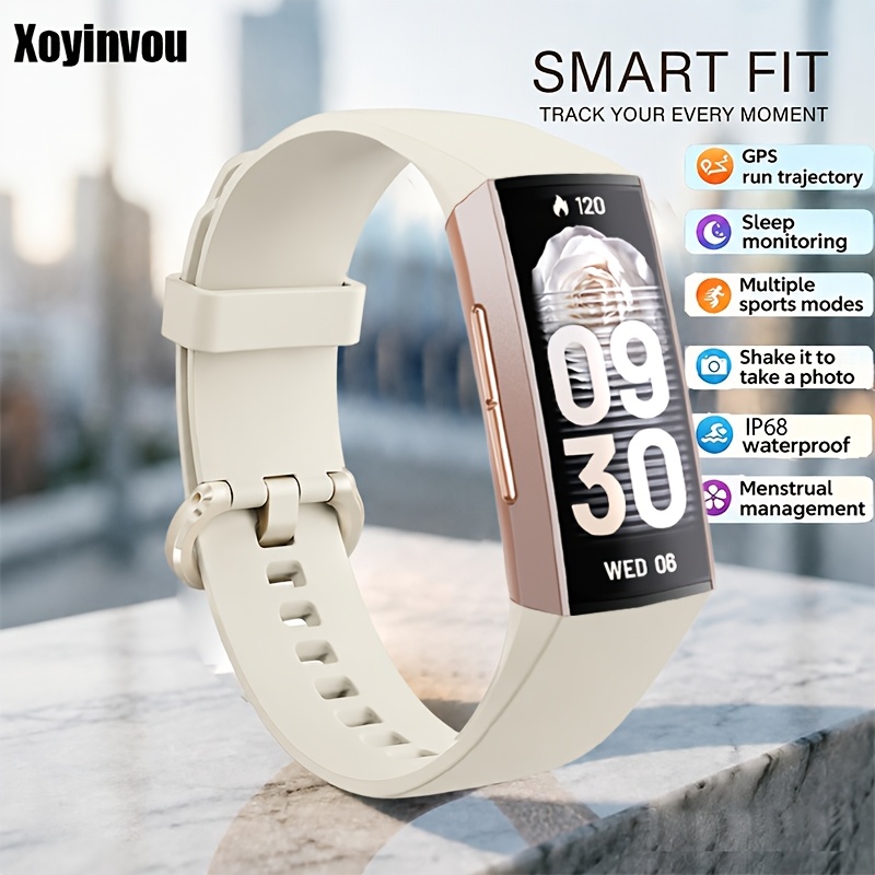 2026 Nieuwe Ultradunne Modieuze Fitnesstracker Slimme Armband voor Mannen, Ultradun Lichaam, Slaapmonitoring, Menstruatiereminder, Oproepreminder, Stappenteller, voor Mannen en Vrouwen, Compatibel met iPhone en Android, Perfect Cadeau - Afbeelding 6