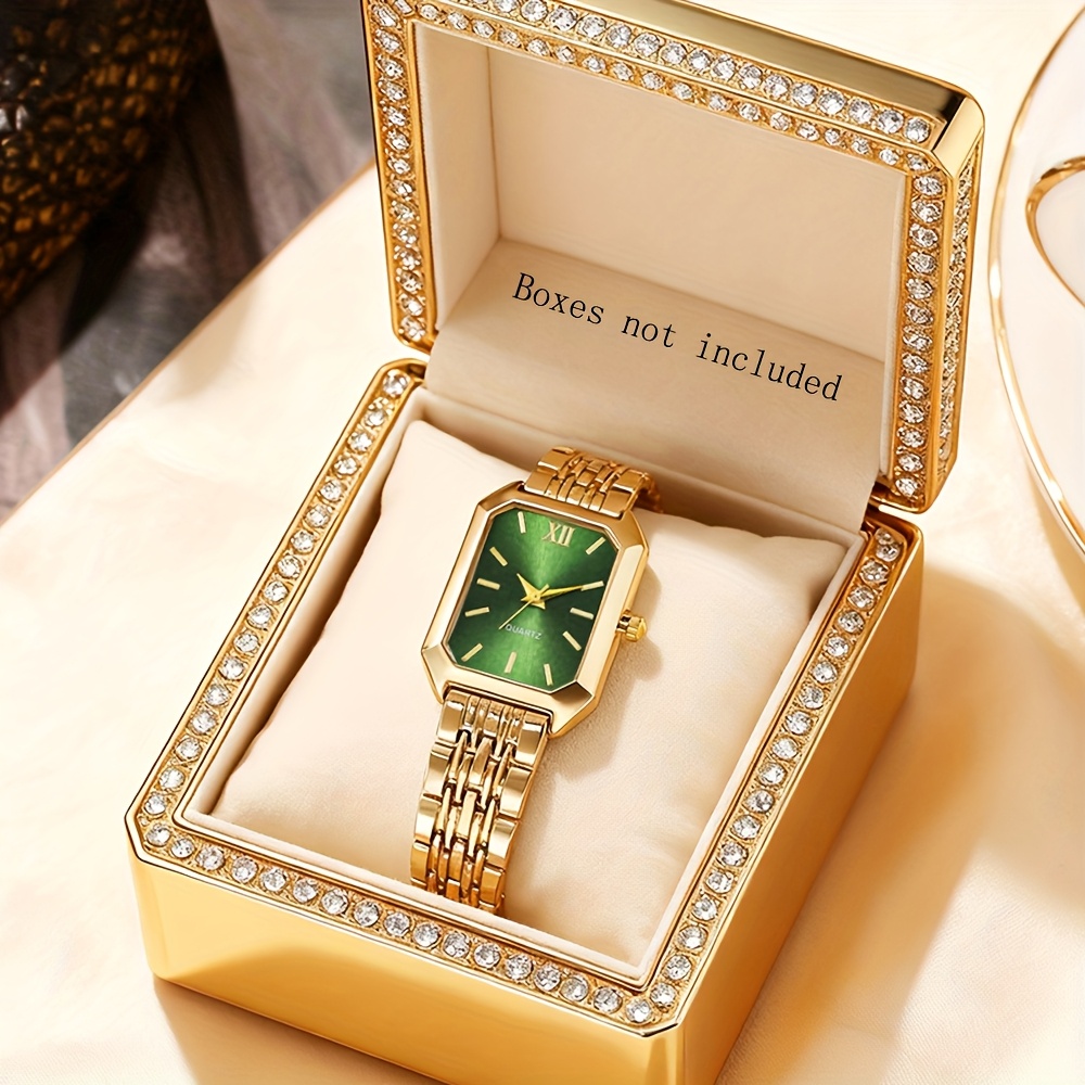 1 Stuks Modieuze Zakelijke Stijl Dames Quartz Horloge, Klassiek Veelzijdig Vierkant Wijzerplaat Dameshorloge, Geselecteerd Thanksgiving Cadeau voor Zussen, Geschikt voor Dagelijks Gebruik - Afbeelding 8