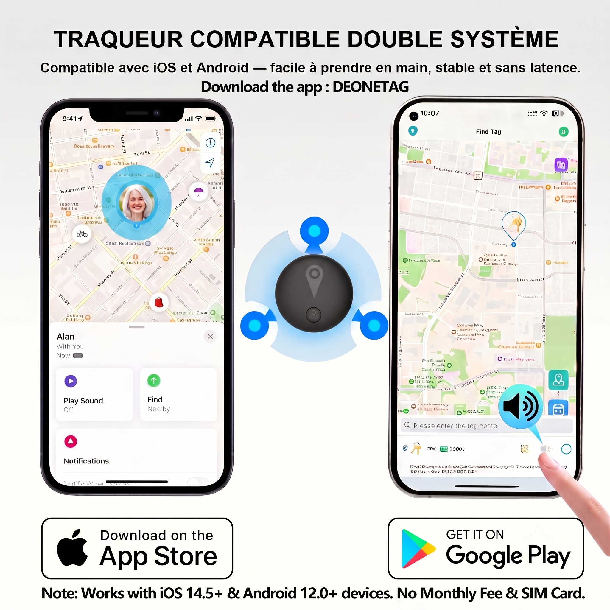Real-time GPS-trackingapparaat specifiek ontworpen voor senioren - Compatibel met iOS en Android, inclusief draagbare polsband en sleutelhangerhouder, wereldwijde anti-verlies apparaat, geen maandelijkse kosten of SIM-kaart vereist, geschikt voor senioren en andere items. - Afbeelding 3