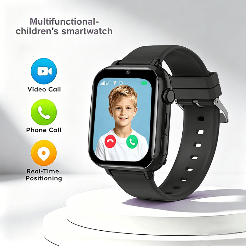 Kids Smartwatch, 4G Smartwatch met Telefoongesprek & GPS, Wifi Video Bellen Voice Messenger, SOS Alarm, Dagelijkse Activiteit Tracker, Wekker, School Lock Mode, Interactieve Games, Kerstcadeau voor Meisjes Jongens - Afbeelding 9
